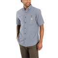 Carhartt Rugged Flex Relaxed Fit Midweight Canvas Short-Sleeve Shirt, Seacliff, XL, REG 103555-GC0XLREG